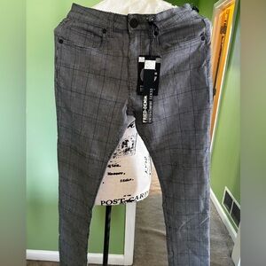 Fine Denim Men's Classic Checkered Trousers